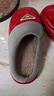 俞兆林（YUZHAOLIN）棉拖鞋男女冬季时尚毛绒保暖室内居家用棉鞋 YR817 红色  38-39  实拍图