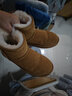 意尔康女靴雪地靴女冬季加绒保暖厚底休闲棉鞋时尚通勤百搭中筒靴子 土黄色 加绒 38 实拍图