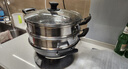 苏泊尔（SUPOR）铸铁电蒸锅 家用多功能电煮锅 电火锅 蒸煮炒菜大容量 双层蒸笼电热锅 ZN32YK13 实拍图