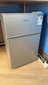 HYUNDAI（韩国现代）小冰箱迷你小型家用冷藏冷冻宿舍出租房办公室双开门二门电冰箱节能省电 56L银【日销过百+租房必备】 实拍图
