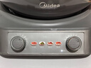 美的（Midea）钛陶电炒锅 电蒸锅宿舍煮锅炒菜专用分体式家用多功能一体电火锅煎锅5.5L多用途锅HCG3218S配蒸笼 实拍图