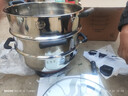 惠当家（Hui Dang Jia）电蒸锅电锅多功能电热锅电炒锅家用电蒸锅一体电煮锅加厚304不锈钢电火锅G08-34双国家补贴 实拍图