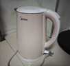 美的（Midea）电热水壶电水壶烧水壶双层防烫 0涂层 食品级304不锈钢1500W快速沸腾1.7L大容量 HJ1705 实拍图