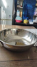 【不锈钢】和面盆厨房烘焙家用火锅盆洗菜打蛋汤锅盆醒面盆料理盆 32cm【热卖款】不锈钢 和面盆 实拍图