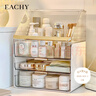 EACHY化妆品收纳盒桌面抽屉式梳妆台置物架护肤品口红透明收纳盒白色 实拍图