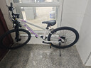 千里达（TRINX）M985山地自行车禧玛诺21速油压碟刹男女学生成人通勤上学上班单车 M985PRO-东韵紫 24速 27.5*15寸 推荐:150-170cm左右 实拍图