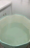 WCZ德国泡澡桶折叠大人家用洗澡桶儿童成人全身沐浴游泳泡浴浴缸 70公分渐变绿_今日下单即送浴袋*5 实拍图