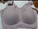 ubras无尺码免拆胸垫文胸女无钢圈胸罩无痕背心女聚拢内衣粉底液 丝绒红色 均码 -经典背心版(100-130斤) 实拍图