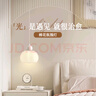 雷士（NVC）奶油风法式浪漫灯罩床头灯餐厅灯分段高显单头吊灯WHBD07T-01 实拍图