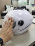 凤凰（Phoenix）新国标A类3C认证电动车摩托车头盔双镜片防雾防风保暖亮白 男女四季通用电瓶车3/4半盔冬季安全帽 实拍图