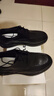 百丽情人节礼物通勤商务皮鞋男牛皮褶皱增高鞋A1373AM4 黑色-打孔  42 实拍图