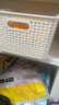 名创优品（MINISO）格纹仿藤编收纳筐 桌面收纳盒宿舍办公杂物收纳篮 大号2个装 实拍图