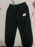 鸿星尔克（ERKE）童装中大童中性通用针织长裤儿童绑带休闲运动裤正黑140 实拍图