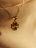中国黄金（CHINA GOLD）黄金项链女足金四叶草吊坠结婚情人节送女友老婆妈妈生日礼物 足金吊坠+S925链+礼盒【约0.55-0.6】 实拍图