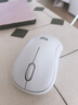 罗技（Logitech）M221 轻音鼠标 无线鼠标 办公鼠标 对称鼠标 带无线微型接收器 米白色 实拍图