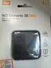 西部数据（WD）1TB移动固态硬盘新元素SSD Type-C接口 手机直连笔记本电脑外接 个性企业定制 简约黑色 官方标配 |赠硬盘包 实拍图