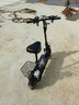 永久电动滑板车便携两轮代步车电瓶车迷你小型代驾折叠电动车锂电池 48V黑/85-105KM/旗舰版强动力 实拍图