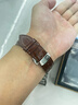 美度（MIDO）表带真皮原装领航者贝伦赛丽MIDO指挥官舵手布鲁纳手表带男女 棕皮+银色蝴蝶扣 20mm皮带宽度 实拍图