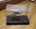闲牛网红mini迷你遥控坦克Q版超小型军事电动坦克模型儿童玩具车 迷彩坦克【约9cm】 实拍图