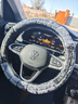 准航汽车方向盘套保护套毛绒加热冬季翻毛皮四季通用保暖方向盘套把套 实拍图