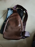 【京东物流】春夏新款真皮触感胸包男女书包时尚单肩斜挎包背包 单层-棕色（成熟稳重） 实拍图