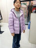 笛莎（DEESHA）童装女童2025秋冬短款三防轻薄羽绒服外套 雾紫 160 实拍图