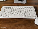 罗技（Logitech）时尚系列 K380 键盘 蓝牙办公键盘 无线键盘 女友 便携超薄键盘 笔记本键盘 芍药白 实拍图