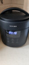 爱德（aide）316不锈钢内胆4L电压力锅0涂层全自动智能多功能双胆电高压锅无涂层电饭煲电饭锅家用蒸煮4-5-6人 4L黑色(超厚316不锈钢单胆+单蒸笼) 4L 实拍图