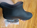 抒融雨靴水鞋耐磨防水雨鞋男款防滑四季夏季饭店厨房胶鞋加绒短筒时尚 男款黑色【标准码不加棉】 41 实拍图