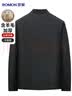 罗蒙含羊毛棉衣男士秋冬季棉服外套翻领加厚保暖中青年爸爸装夹克棉袄 实拍图