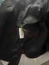 席臣加肥加大码西装外套休闲男宽松商务西服显瘦大号胖子肥佬西服套装 黑色单西 4XL （190-210斤） 实拍图