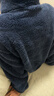 京东京造【10A抗菌】抗静电珊瑚绒睡衣男士睡衣保暖家居服情侣套装藏青XL 实拍图