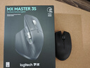 罗技（Logitech）大师系列 MX Master 3S 无线蓝牙鼠标 人体工学 办公 静音鼠标 高端 石墨黑 带无线接收器 实拍图
