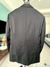 雅戈尔（YOUNGOR）西服男士050款上衣秋冬青年男套西上衣羊毛面料经典西服 藏青 3XL 190/112A 实拍图