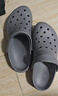 京东京造【抗菌洞洞鞋】凉鞋情侣旅行沙滩两穿eva凉拖鞋男士水泥灰44-45 实拍图