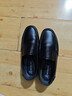 稻草人（MEXICAN）商务休闲鞋男士头层牛皮鞋男正装鞋懒人套脚大码鞋 185 黑色L 40  实拍图