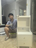 欢乐舒坞实木床头柜书架一体多层置物架卧室床边加高储物柜小型窄款收纳柜 双层款#象牙白【43*40*86】 实拍图