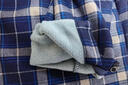 立蒙冬季男士保暖衬衫加绒加厚长袖格子衬衣中年爸爸装 316蓝灰格3XL 实拍图