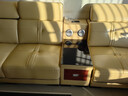 帕芭莎（PABUSIOR）【热销5万+】沙发真皮沙发头层牛皮简约现代真皮沙发贵妃客厅沙发 双人+单人+音乐边几+贵妃 尊享版+上等半青皮+进口衡温海绵【耐用15年】 实拍图