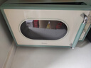美的（Midea）小滋味微波炉家用小型 复古旋钮薄荷曼波风 一级能效平板变频轻音预制菜加热M1G1 实拍图
