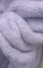 洁丽雅（Grace）加厚平纹浴袍 吸水可穿可裹浴巾 家用情侣保暖浴裙柔软浴衣 紫色 实拍图