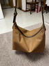 裘真【明星推荐】经典hobo包植鞣牛皮腋下通勤休闲饺子女包 大象灰-小号 小包/大包 实拍图