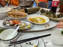 传旗陶瓷蒸鱼盘 12英寸 白瓷盘子家用鱼盘西餐盘饺子盘 霜华 实拍图