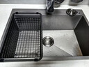 玖都龙厨房水槽置物架洗菜盆沥水篮碗架水池洗碗碟筷滤水收纳架2025新款 39灰色纳米加密款 实拍图