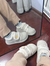 霍蜻加绒厚底魔术贴勃肯毛毛鞋女2025冬季保暖棉鞋女休闲百搭板鞋女 米白色 【加绒保暖】 37 (235mm) 晒单实拍图