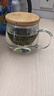 忆壶茶（YIHUTEA）茶杯玻璃茶具加厚喝水杯子茶水分离杯带过滤耐高温男女泡茶马克杯 竹盖泡茶杯400ml 实拍图