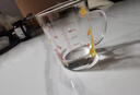 富光玻璃杯家用儿童牛奶杯子带刻度吸管水杯 宝宝冲泡奶粉杯带把手 实拍图