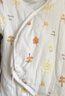 全棉时代婴儿针织蝴蝶衣纯棉新生儿衣服满月宝宝四季 鸭+黄 66码 实拍图