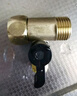 钻芯 净水器配件4分转2分进水三通阀门开关纯水机通用球阀纯铜接头钻芯 2分快接进水三通-黄铜 实拍图