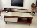 全友家居现代简约木纹电视柜茶几组合家具储物柜可伸缩电视机收纳柜子 实拍图